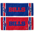 Bills 12x30 Cooling Towel in Blue and Red - Top View