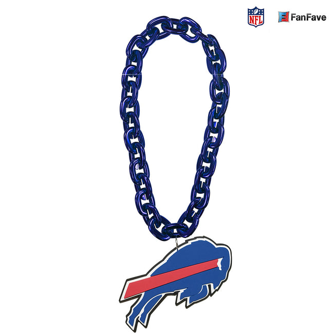 Buffalo Bills Football Leather and Chain Leash - Medium