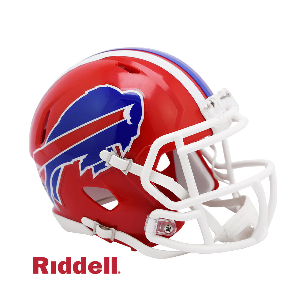 Riddell Bills 87-01 Mini Speed Helmet in Red and Blue - Right View