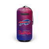 Rumpl Bills 75x52 Puffy Blanket in Blue and Red - Blanket Packed in Bag