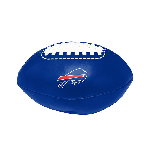 LOGO Brands Bills 4.5" Mini Plush Football in Blue - Front View