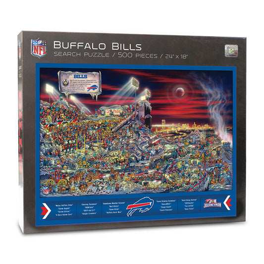 You the Fan Bills Joe Journeyman Puzzle In Black & Blue