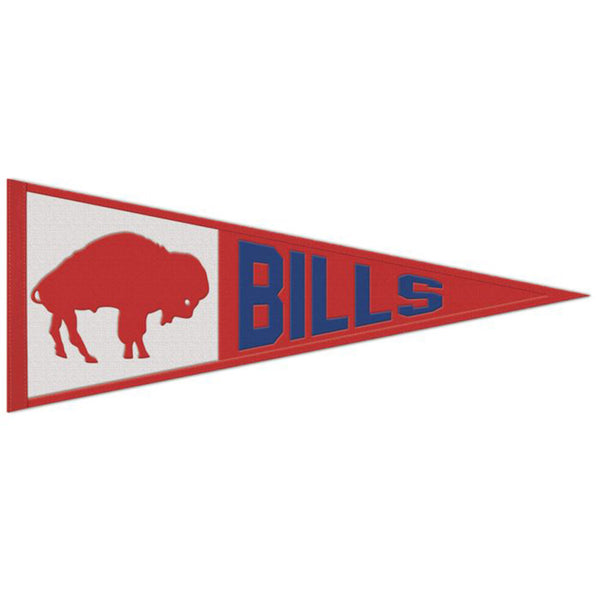 Wincraft Bills 13x32 Retro Pennant In Red, Blue & White - Front View