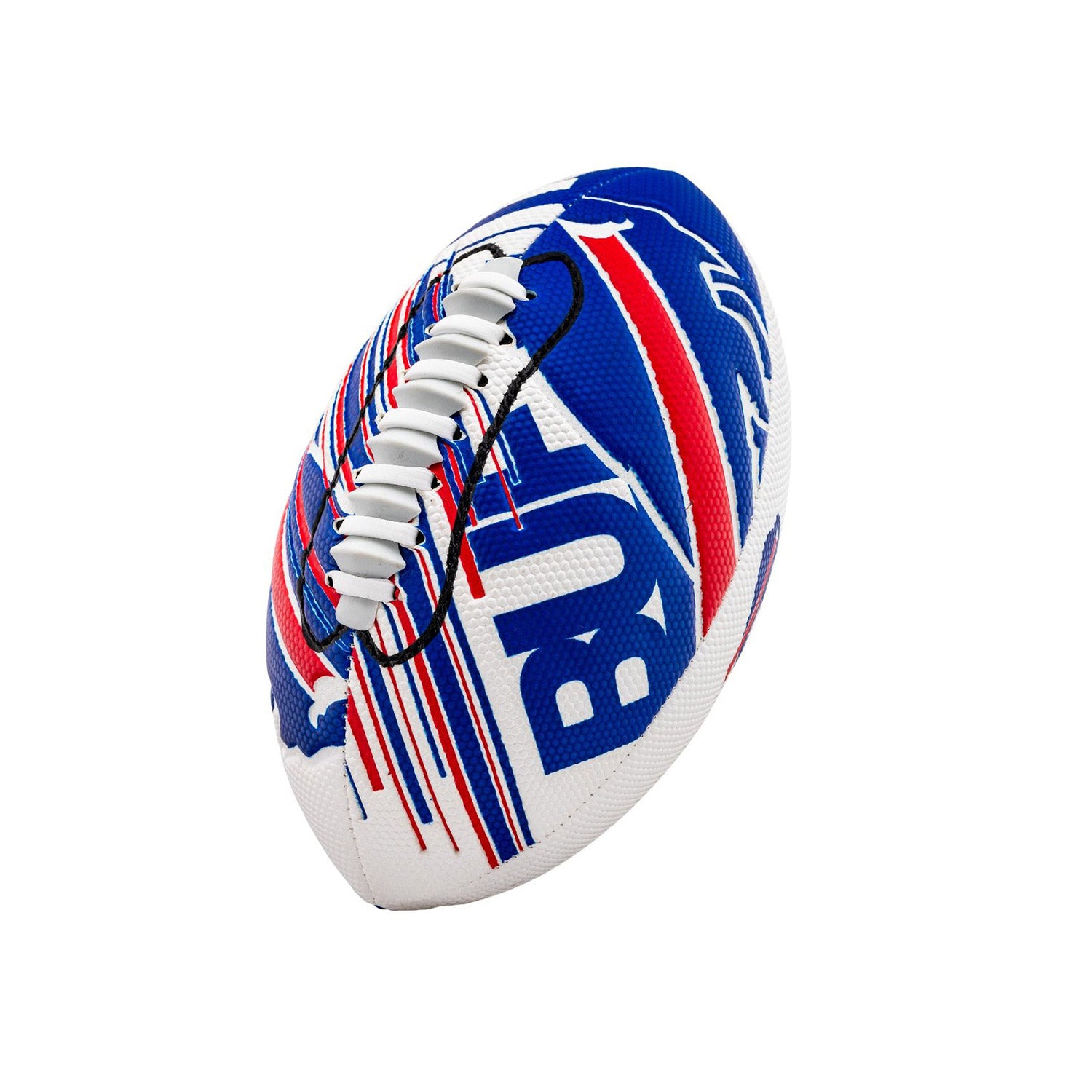 Bills Air Tech Mini Football In White, Blue & Red - Top View