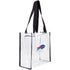 Little Earth Bills Clear Stadium Tote Bag - Front View