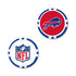 Bills Individual Golf Ball Marker In Red, White & Blue - Combined View Of Front & Back