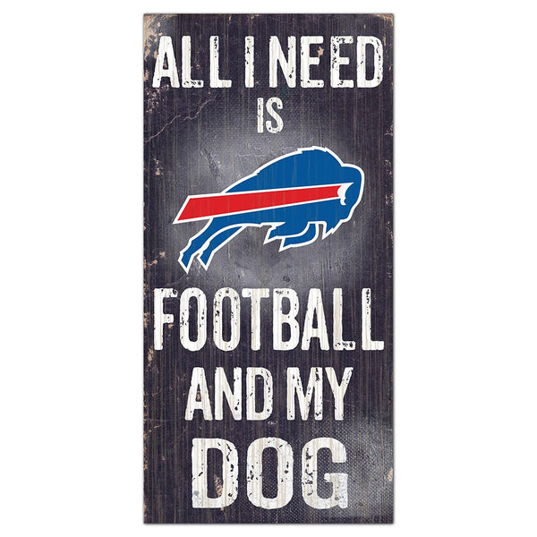 Bills Football and My Dog Sign - Front View