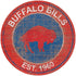 Bills Heritage Logo Sign in Red and Blue - Front View