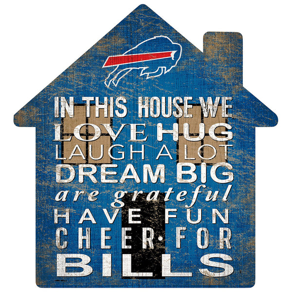 Bills House Sign in Blue - Front View