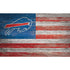 Bills Distressed Flag Sign in Red, White and Blue - Front View