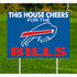 Bills 28" Yard Sign in Blue - Front View