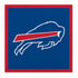 Bills 35" Team Logo Banner in Red and Blue - Front View