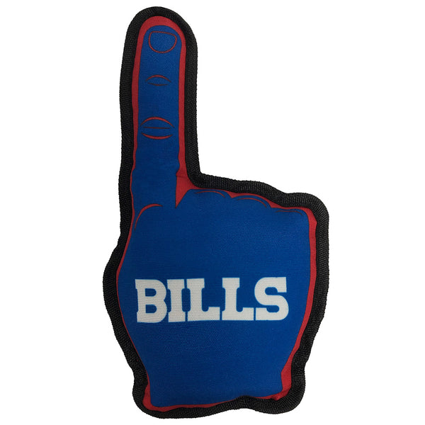 Bills Number One Fan Pet Toy in Blue - Back View