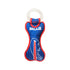 Bills Dental Tug Pet Toy in Blue and Red - Front View