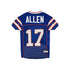 Bills Josh Allen Pet Jersey in Blue, Red, and White - Back View