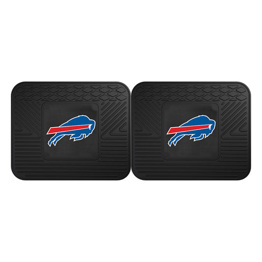 Bills Utility Mat 2 Piece Set in Black - Top View