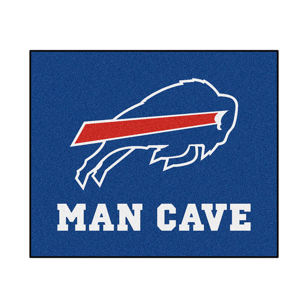 Bills 60x70 Man Cave Mat in Blue - Front View