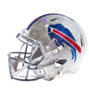 Bills Swarovski Crystal Full Size Helmet in Silver, Blue and Red - Left View