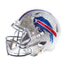 Bills Swarovski Crystal Full Size Helmet in Silver, Blue and Red - Left View