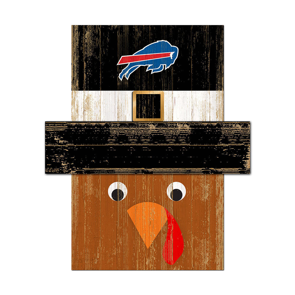 Bills Turkey Sign in Black, White and Brown - Front View