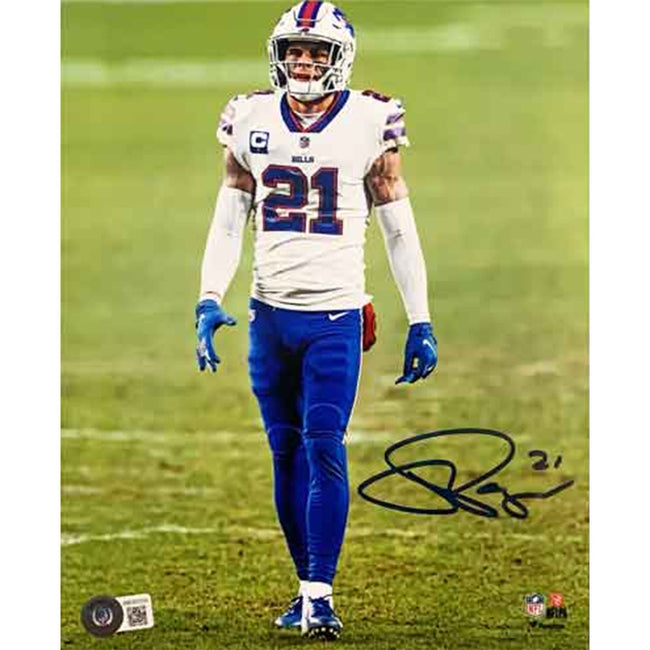 Jordan Poyer Signed Buffalo Bills White Jersey (Beckett) Starting Stro –