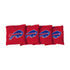Victory Tailgate Bills Cornhole Bags: Corn-Filled in Red - Top View