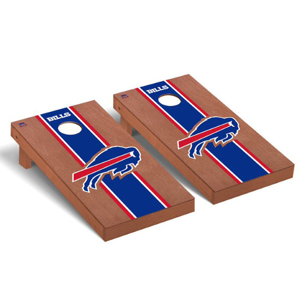 Victory Tailgate Bills Cornhole Premium in Brown, Red, White and Blue - Top View