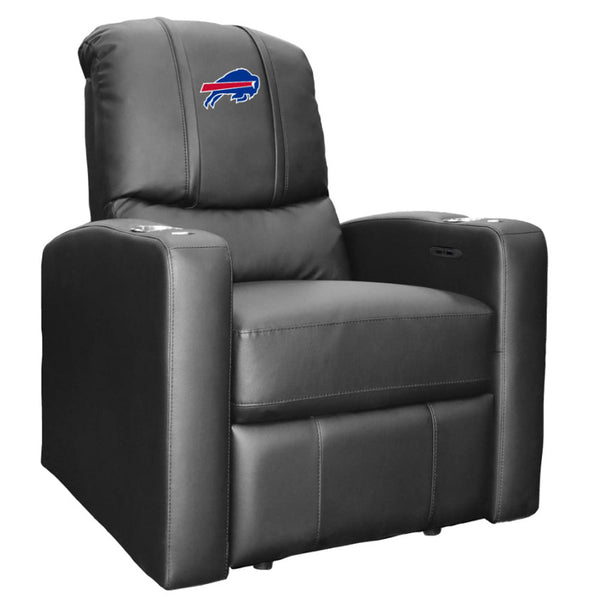 Dreamseat Bills Stealth Power Plus Recliner with Primary Logo in Black - Front Right View