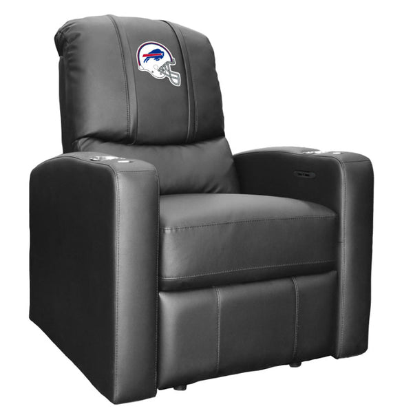 Dreamseat Bills Stealth Power Plus Recliner with Helmet Logo in Black - Front Right View