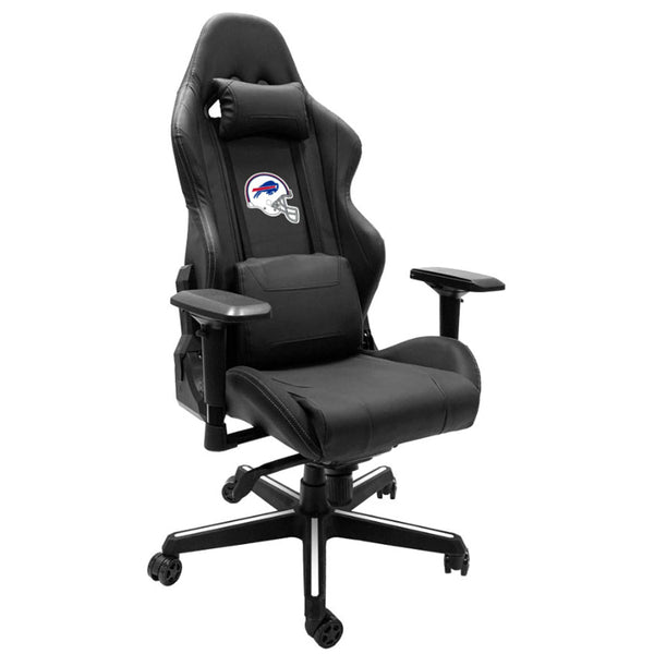 Dreamseat Bills Xpression Gaming Chair with  Helmet Logo in Black - Front Right View