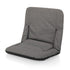 Picnic Time Bills Portable Reclining Stadium Seat in Grey - Front View with Arms Folded