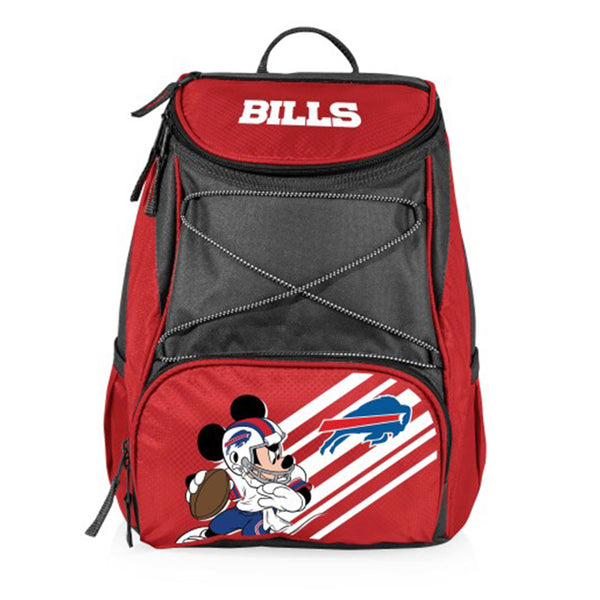 Picnic Time Bills PTX Backpack Cooler in Red and Grey - Front View