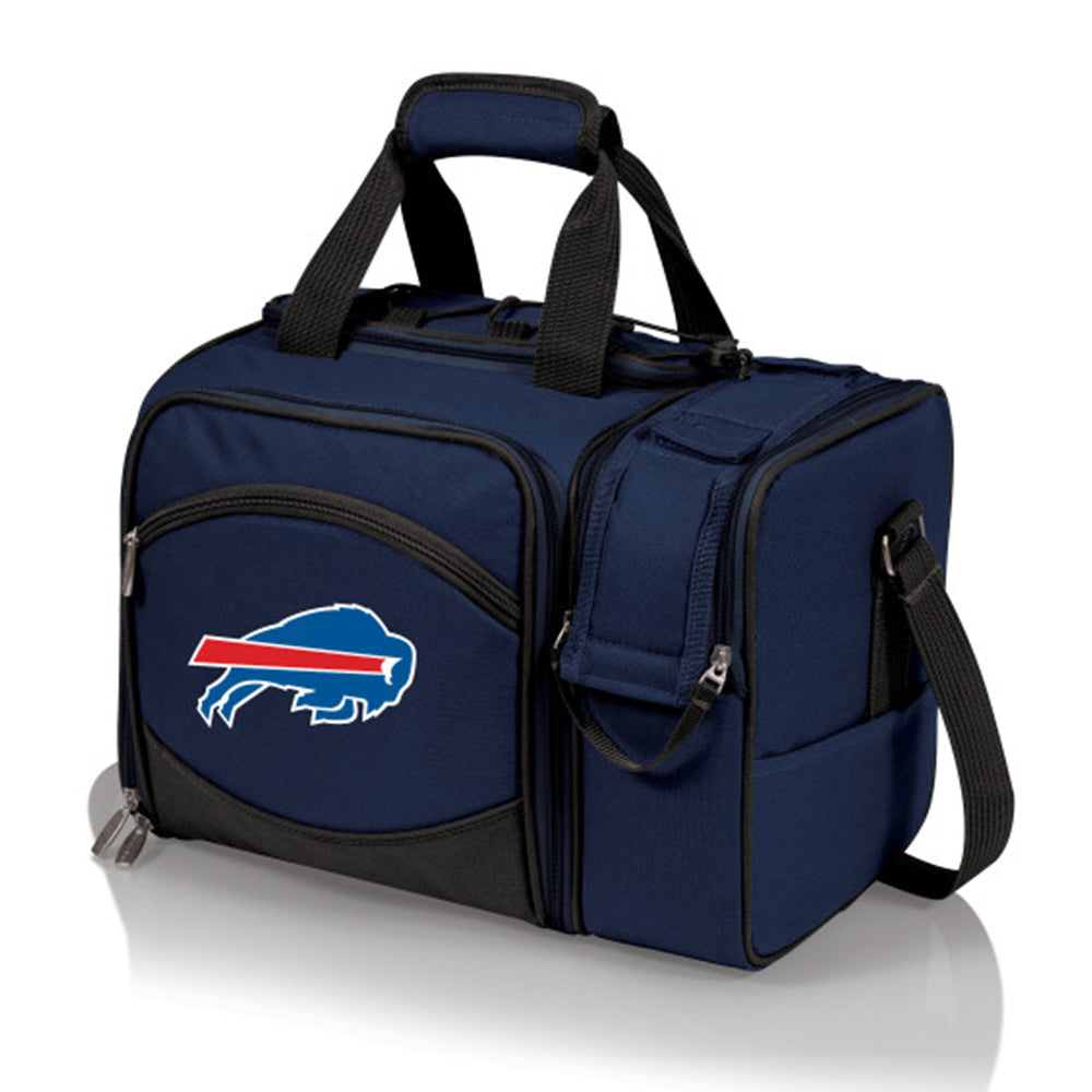 PICNIC TIME NFL Buffalo Bills Urban Lunch Bag - Cooler Lunch Tote -  Insulated Lunch Bag, (Gray with Black Accents)