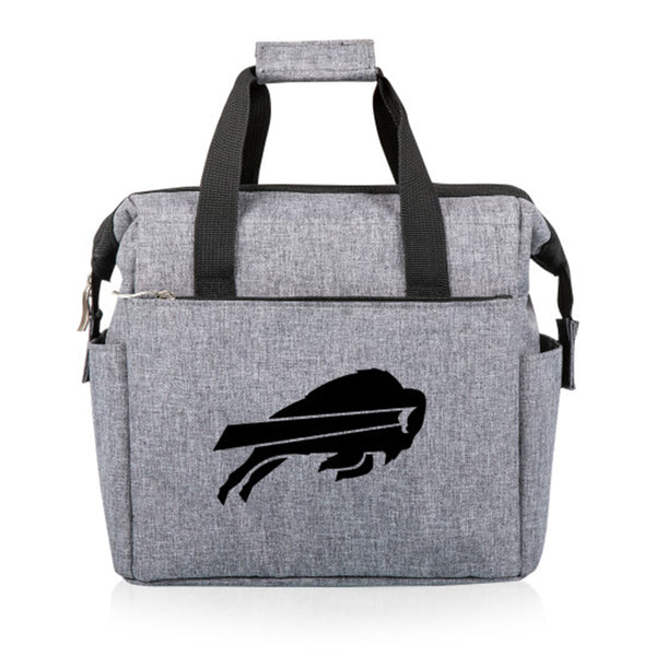 Picnic Time Bills On The Go Lunch Cooler in Grey - Front View