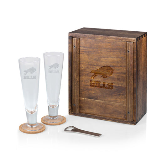 Picnic Time Bills Pilsner Beer Glass Gift Set