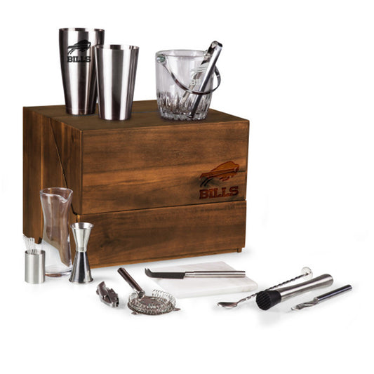 Picnic Time Bills Acacia Tabletop Bar Set