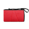 Picnic Time Bills Outdoor Picnic Blanket Tote in Black and Red - Back View