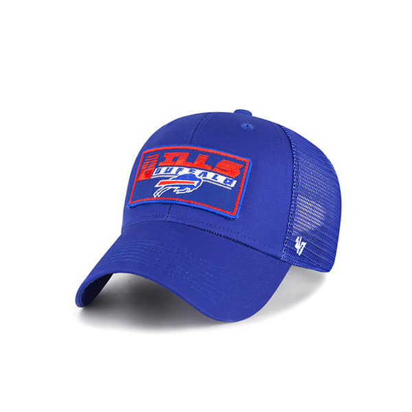 Youth '47 Brand Bills Levee MVP Adjustable Hat In Blue - Angled Left Side View