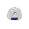 Youth New Era Bills 2023 NFL Draft Adjustable Hat in Grey and Blue - Back View