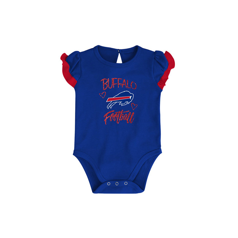 Outerstuff Newborn & Infant Royal/Red Buffalo Bills Too Much Love Two-Piece Bodysuit Set