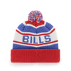 Bills '47 Brand Youth Hangtime Cuff Knit In Red, Blue & White - Back View