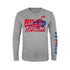 Youth Bills Football Long Sleeve T-Shirt in Grey - Front View