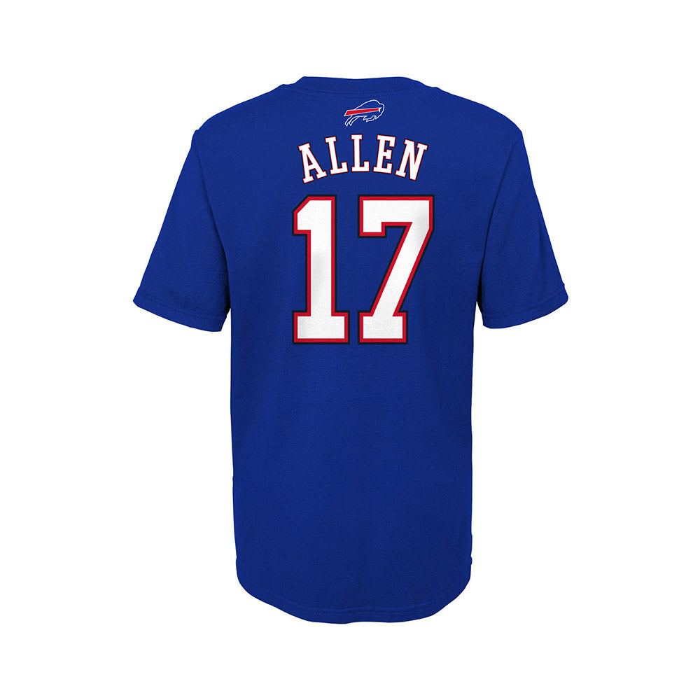 Outerstuff Juvenile Josh Allen Name & Number T-Shirt Buffalo Bills