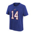 Youth Nike Stefon Diggs Name & Number T-Shirt In Blue - Front View