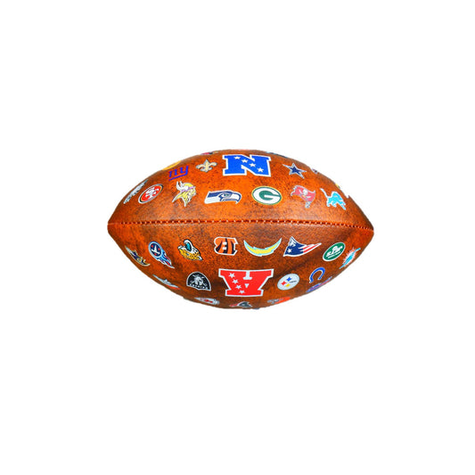 NFL Youth Size Football in Brown - Front View